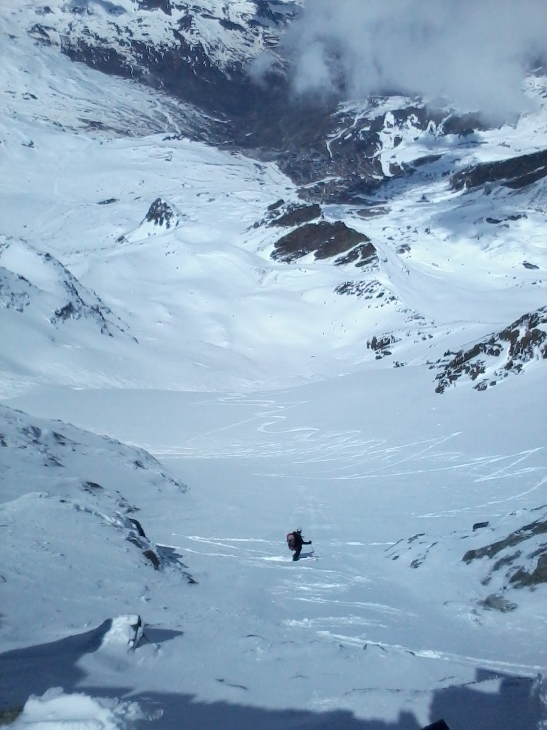 face W vue du haut , aiguille de peclet