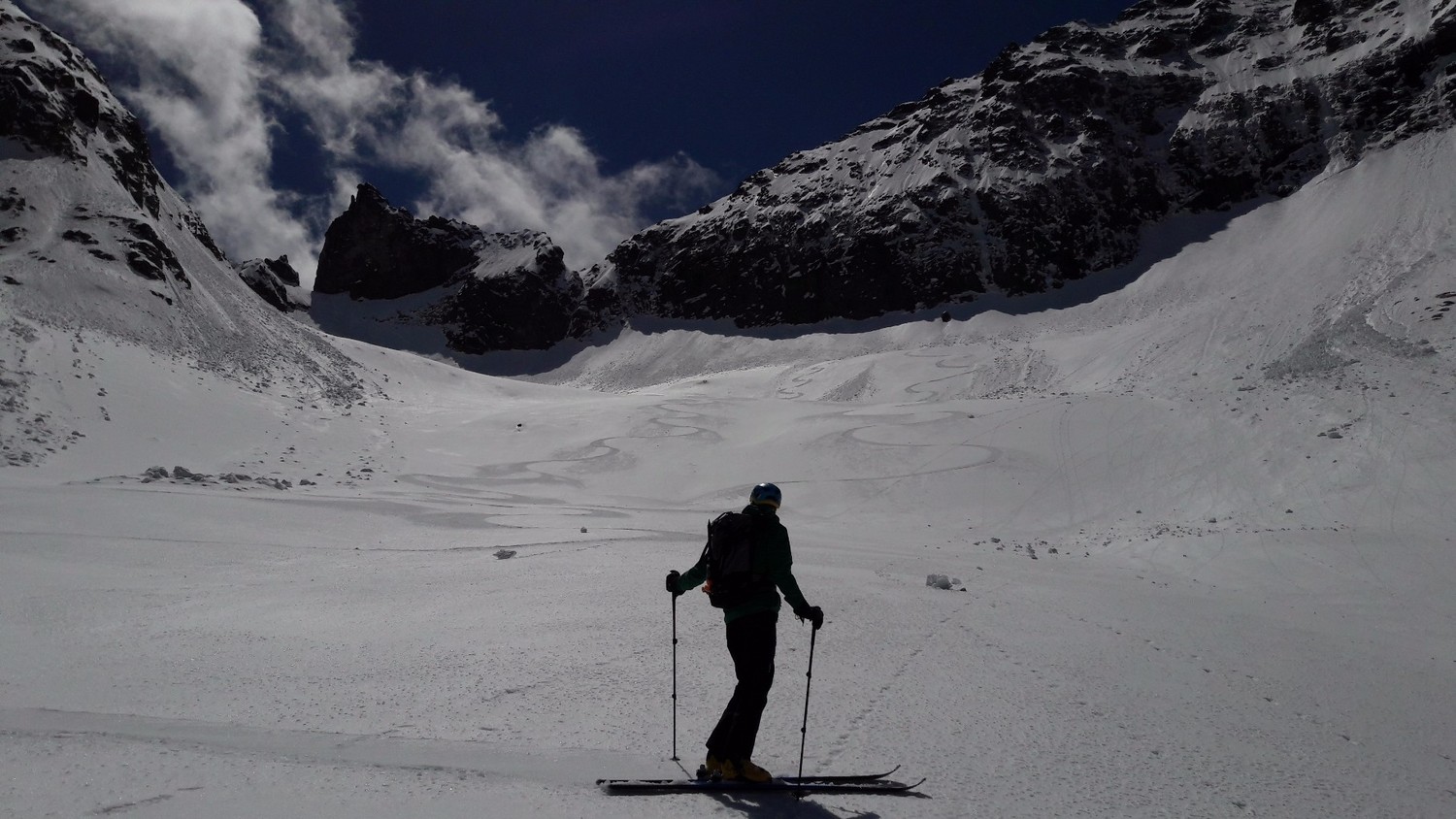 Excellent ski sur le glacier du Peigne