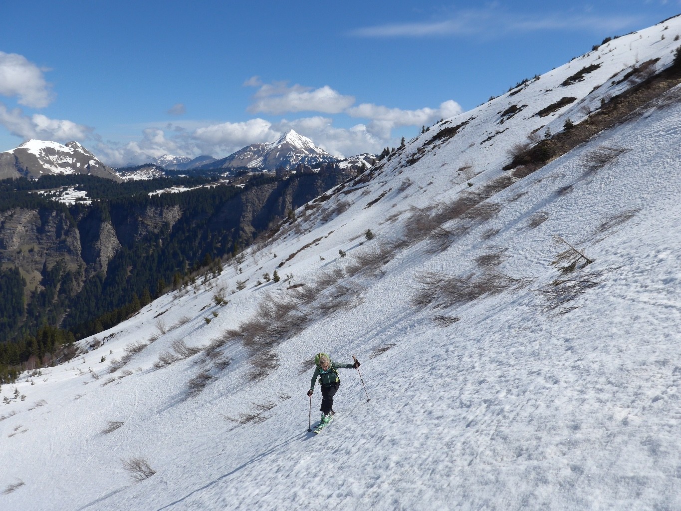 traversée en neige encore bien ferme