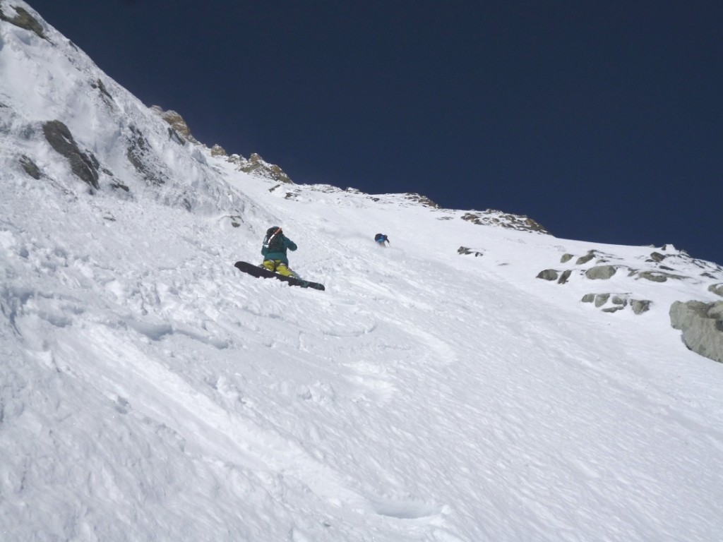 Dans le bas du couloir principal avant la rampe