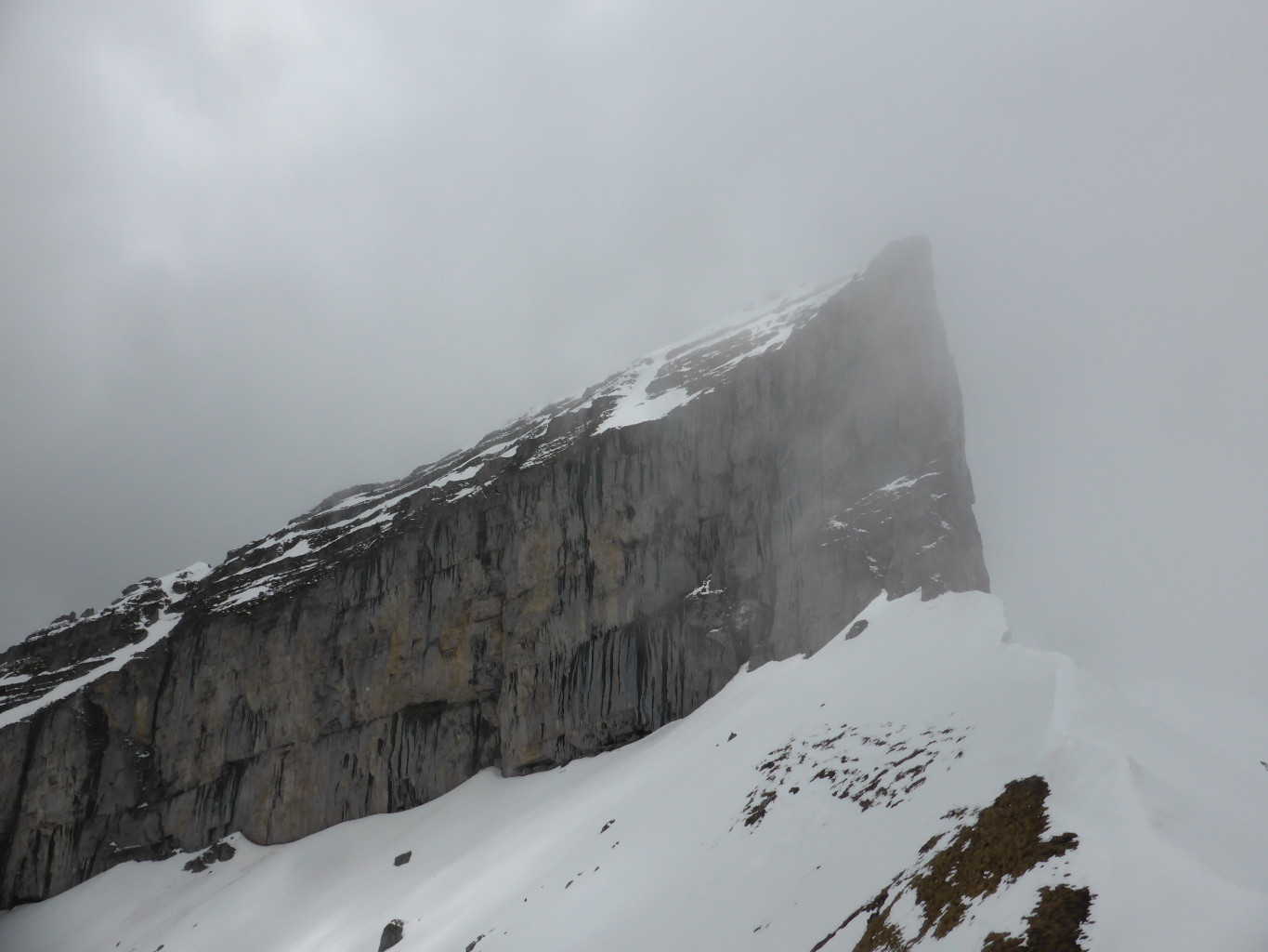 Au col de Mayen, vue sur la Tour d'Aï et le versant descendu tout à l'heure