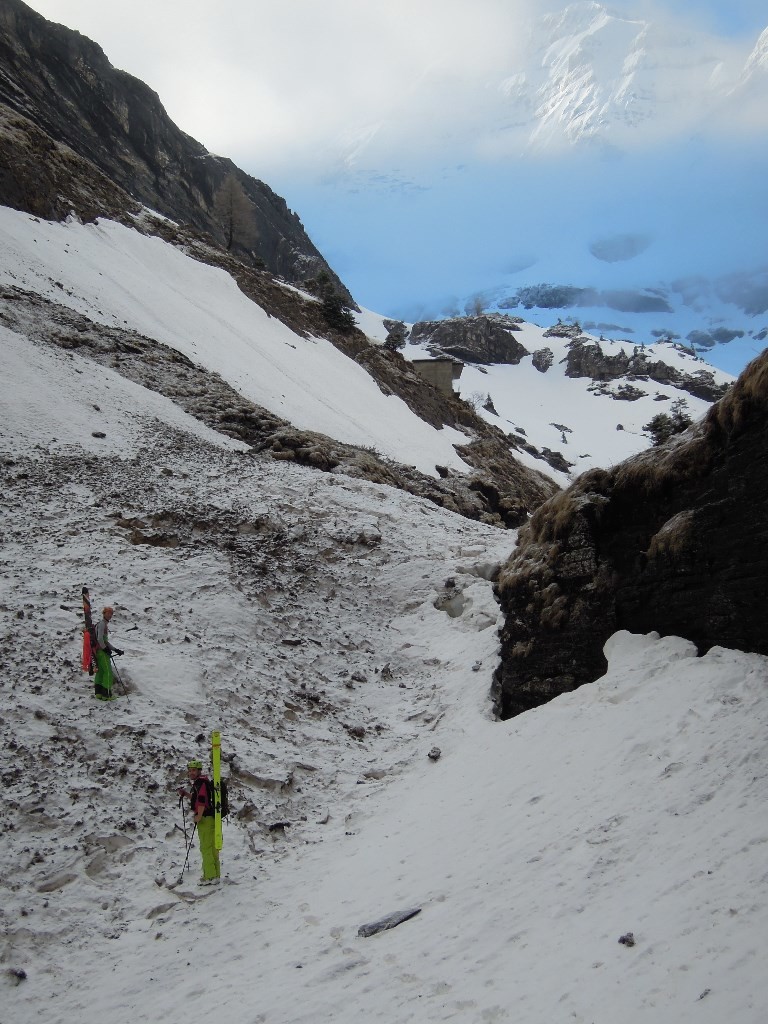 Sortie du Pas d'Encel, on va chausser un petit peu plus haut.