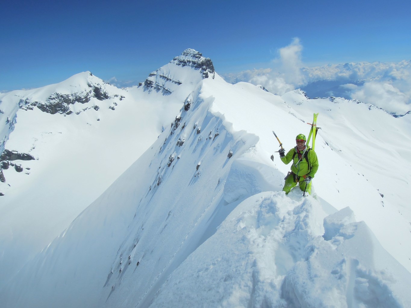 Superbe arête du Grand Ruan