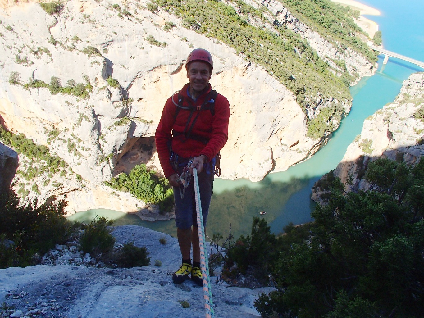 Départ dans les rappels
