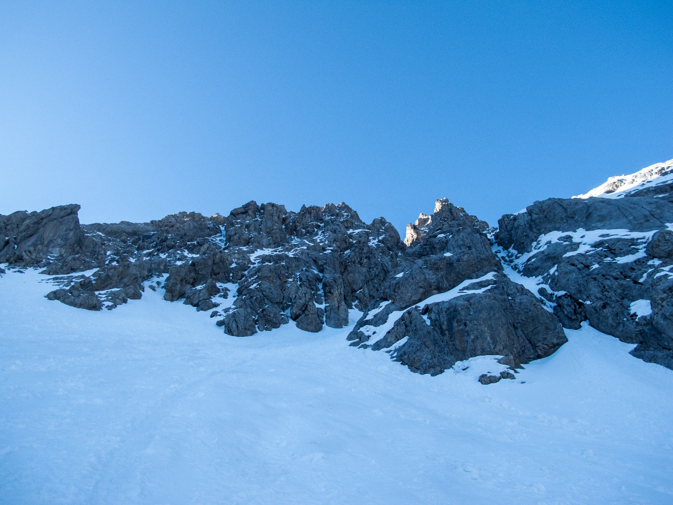 Le couloir vu d'en bas