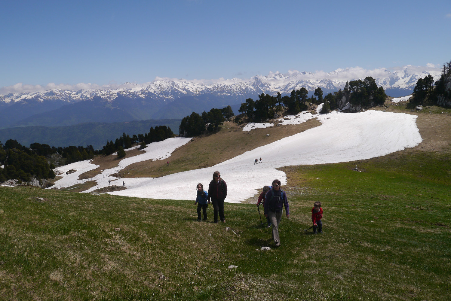 Arrivée à la croix de l'Alpe