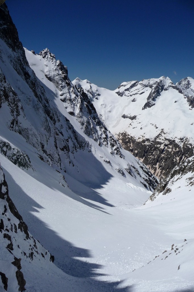 Du col : Glacier Long sur la gauche