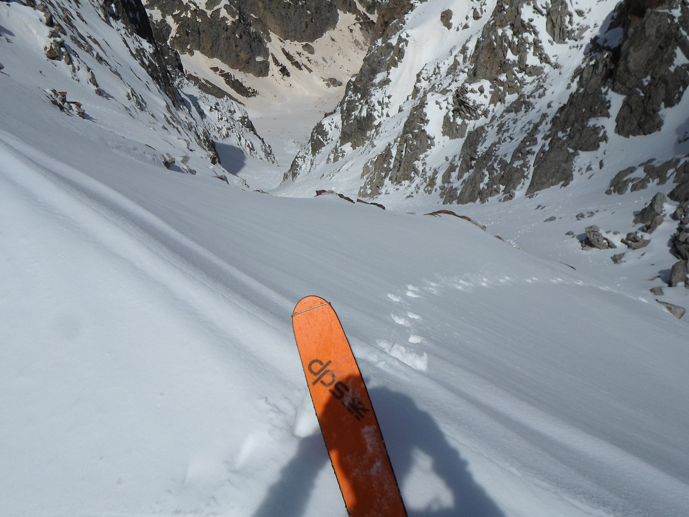 Punto di accxesso al Canalone NW della Testa di Tablasses.