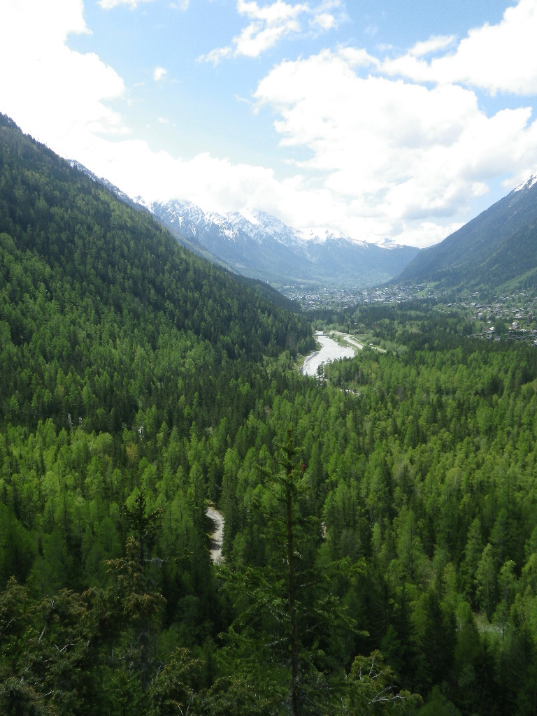 Vue direction Chamonix