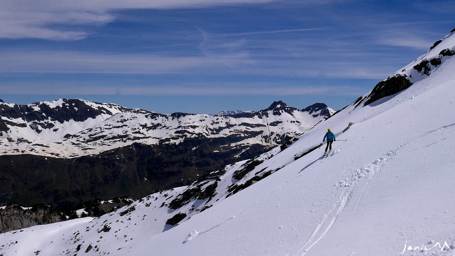 Descente de la combe de droite