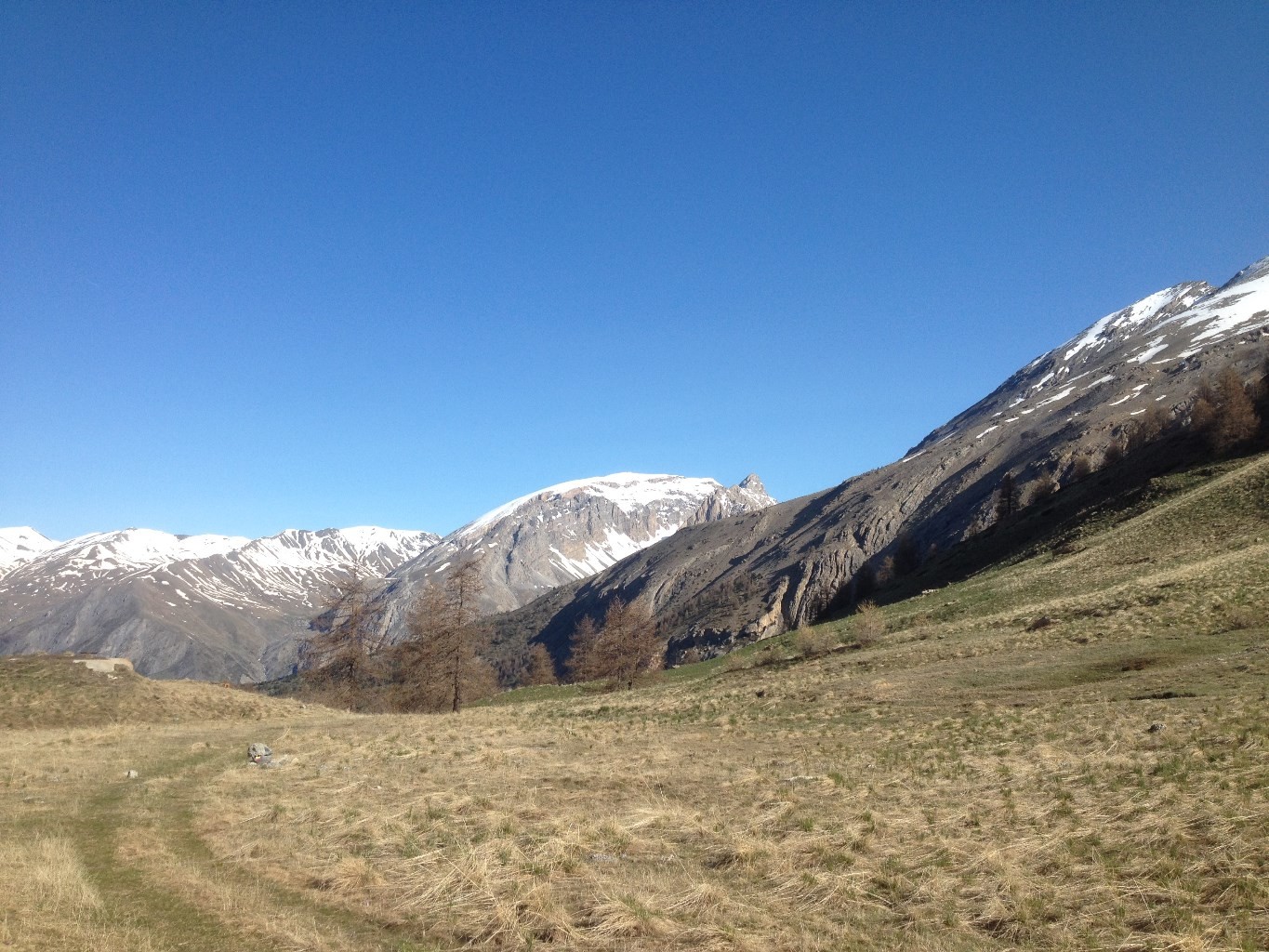 La Mortice (3169m) vu du Vallon de Plate Lombarde.