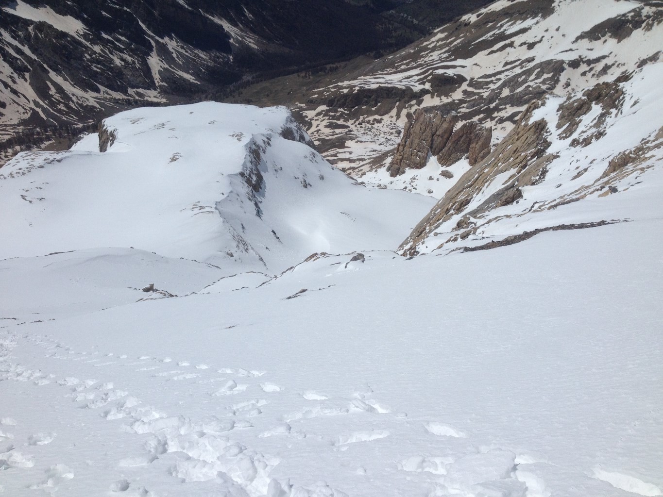 Descente dans le couloir supérieur