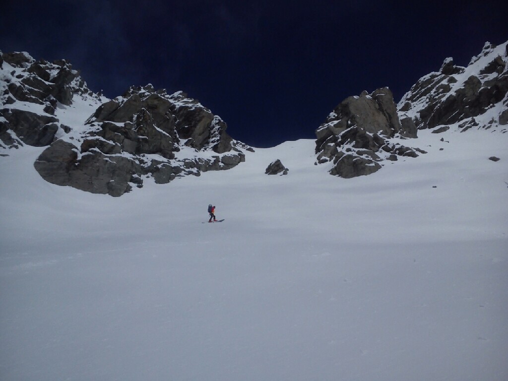pentes inférieures du couloir Sud