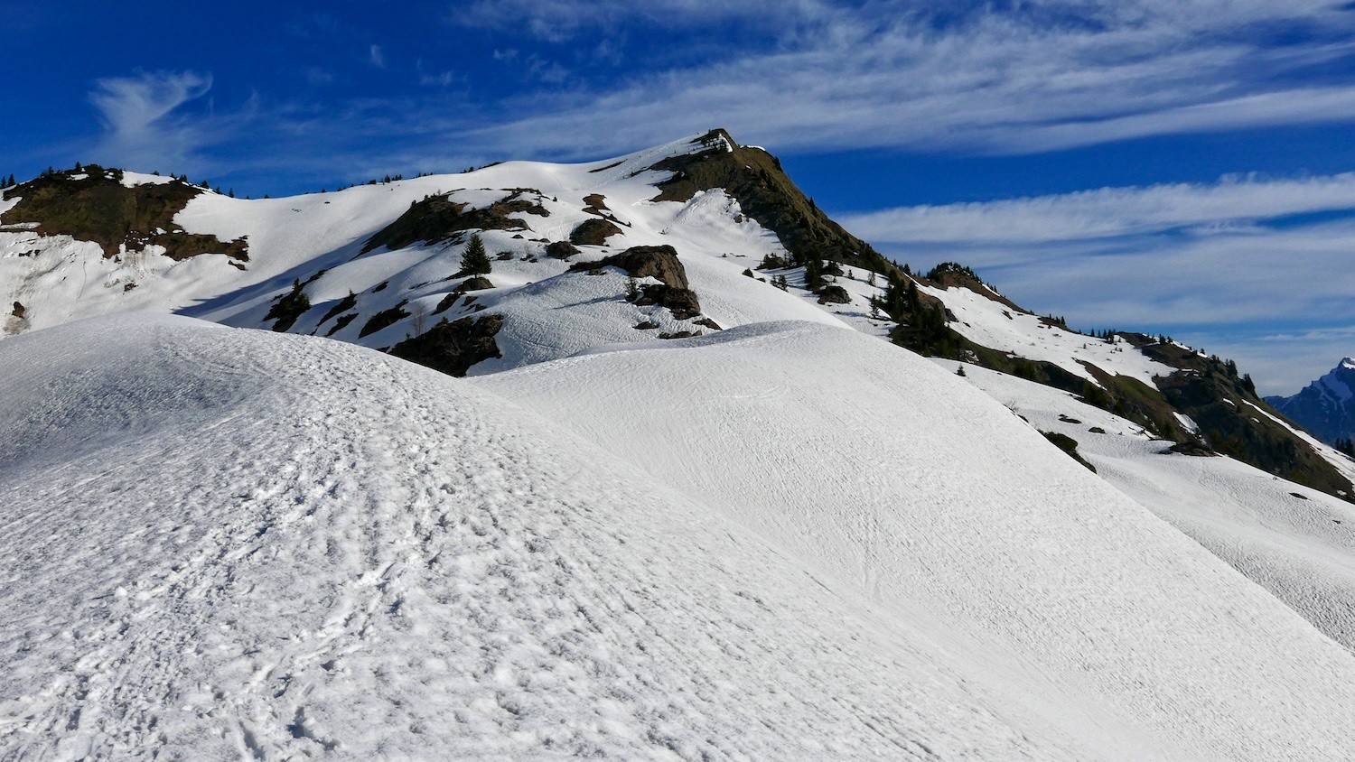 Le sommet en vue