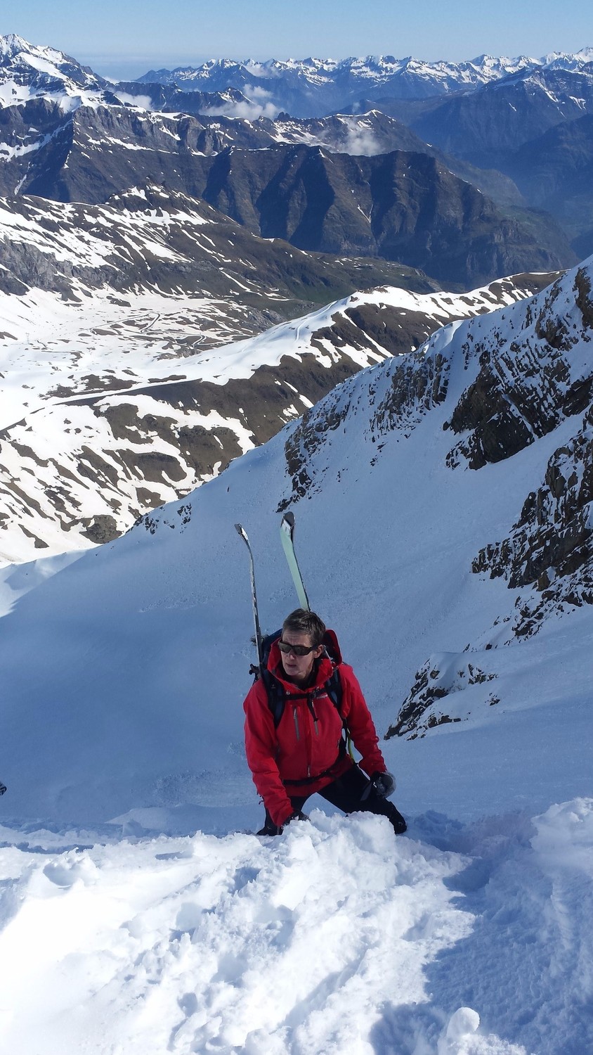 Solène sort au col des Gabiétous