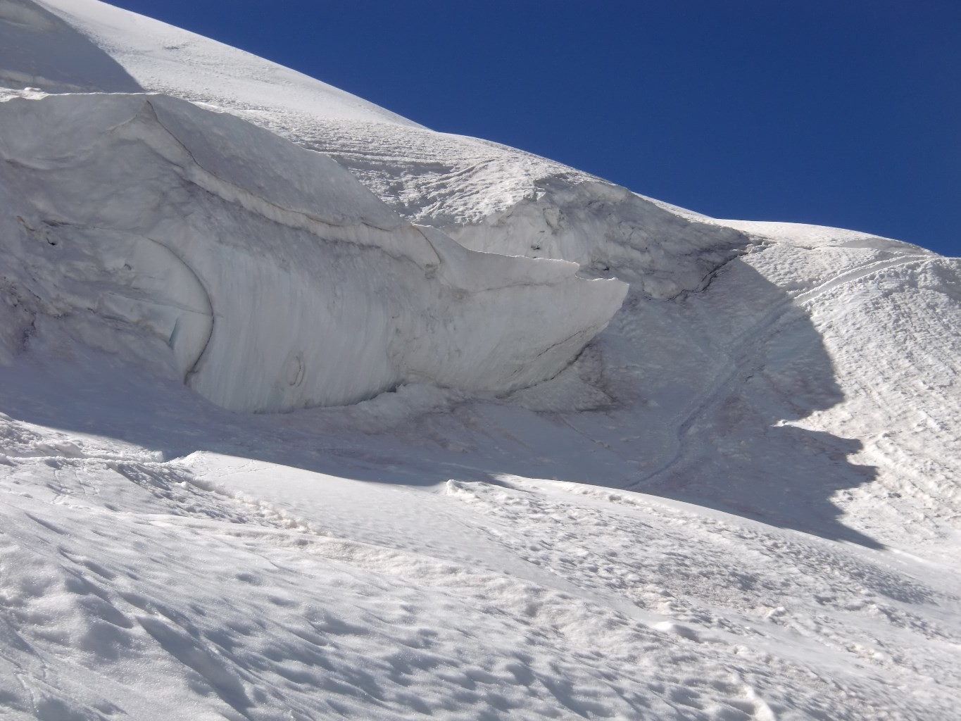 A la descente, vu sur la nouvelle trace