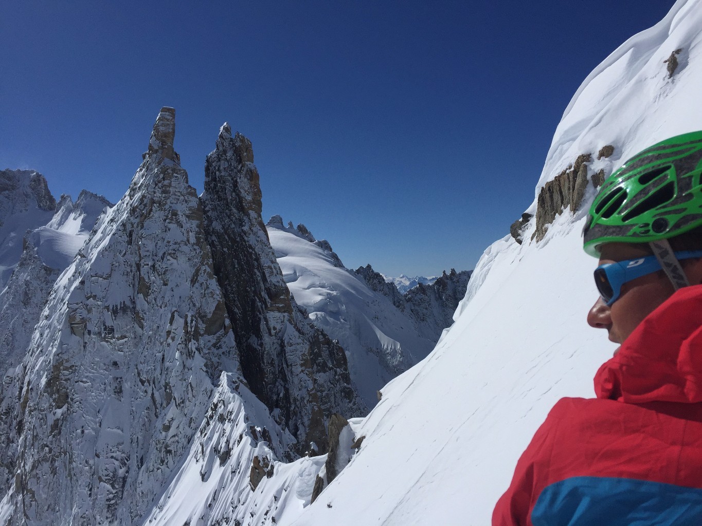 A l'approche de l'arête