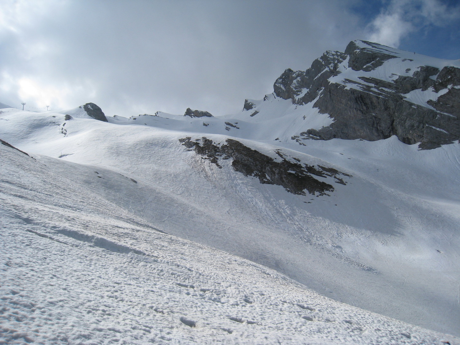 regard vers Parozass - col de la Balme