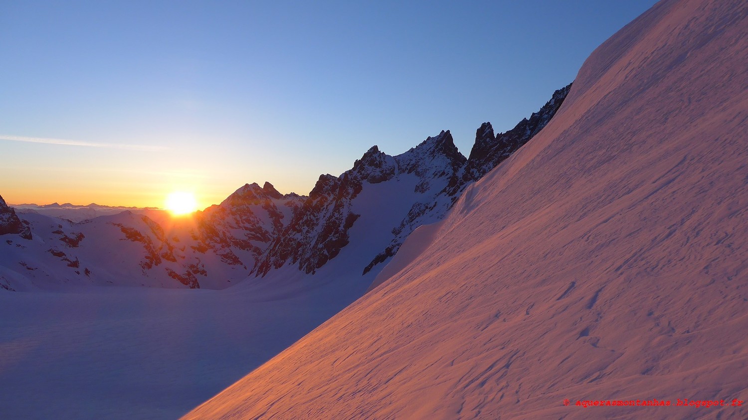 Lever de soleil sur les Agneaux