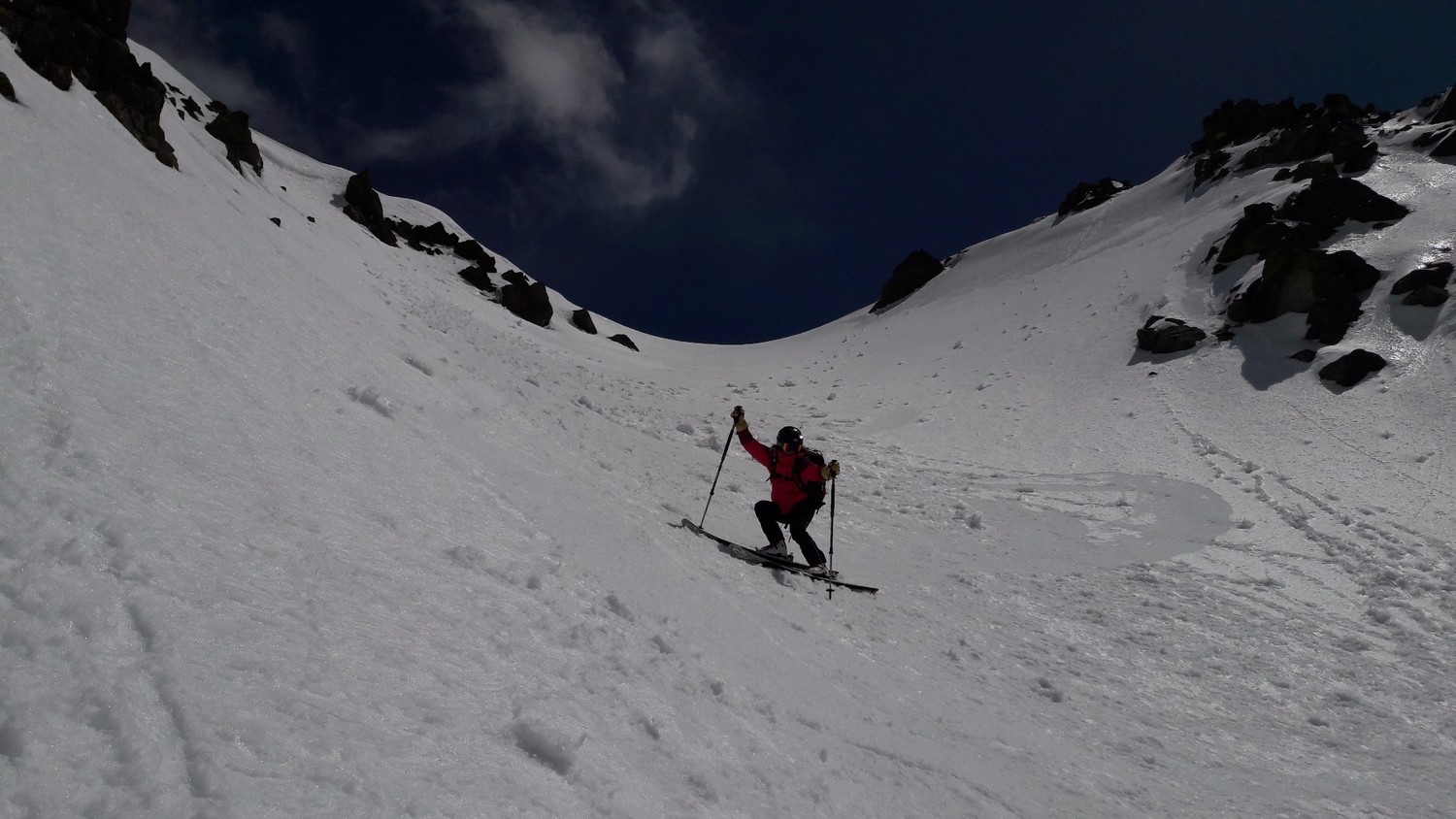 Séverine en action (descente numéro 2)