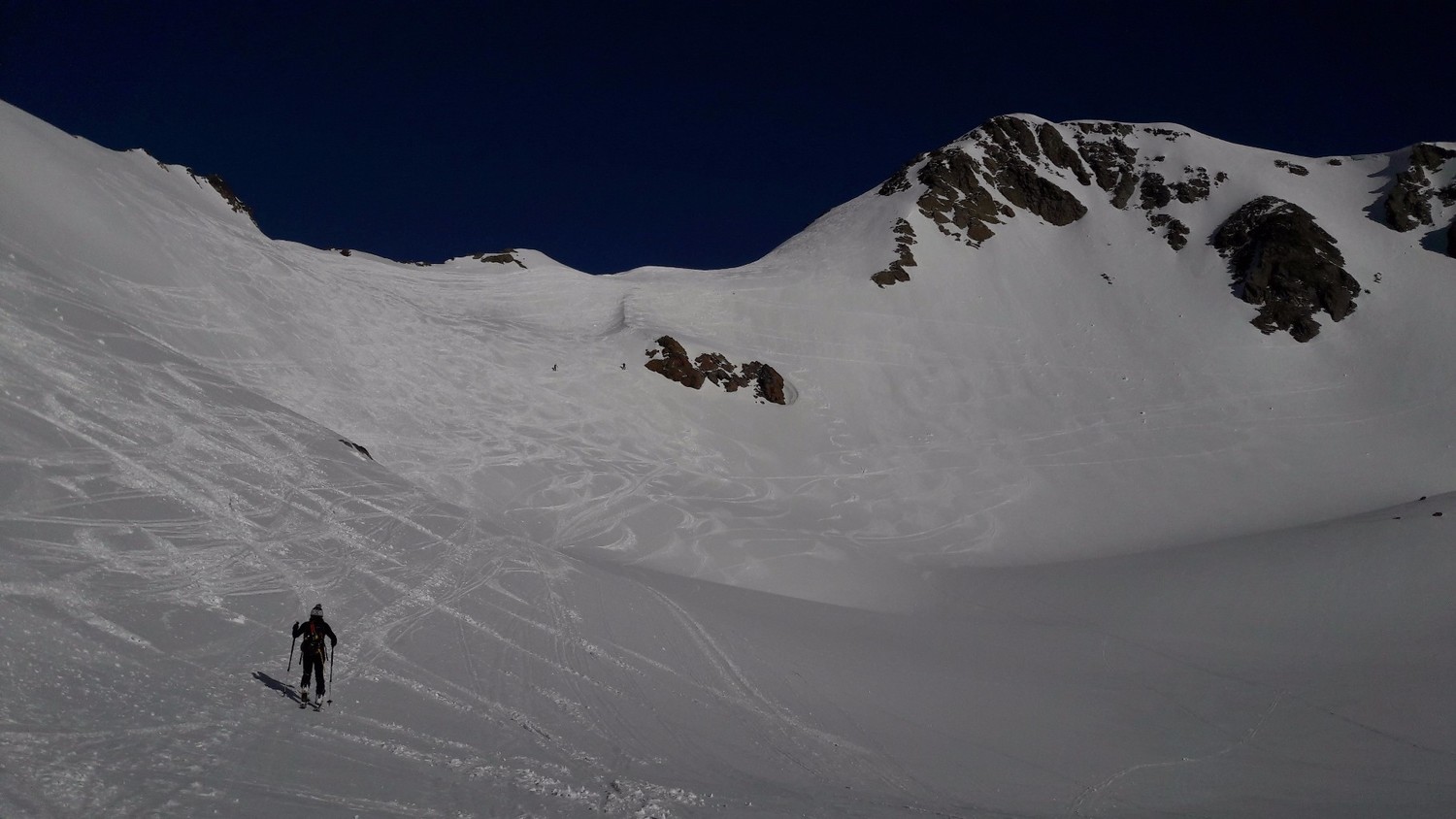 Montée vers le Col de l'Amiante et Rocher Blanc
