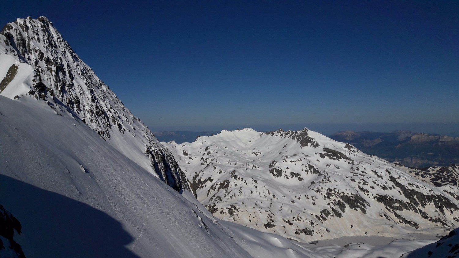 Du Col de l'Amiante, vers l'W