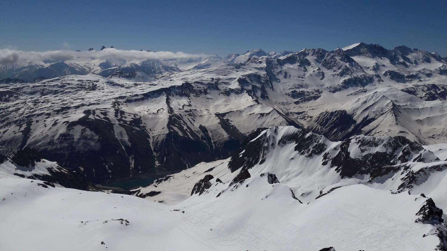 De Rocher Blanc, vers le SE