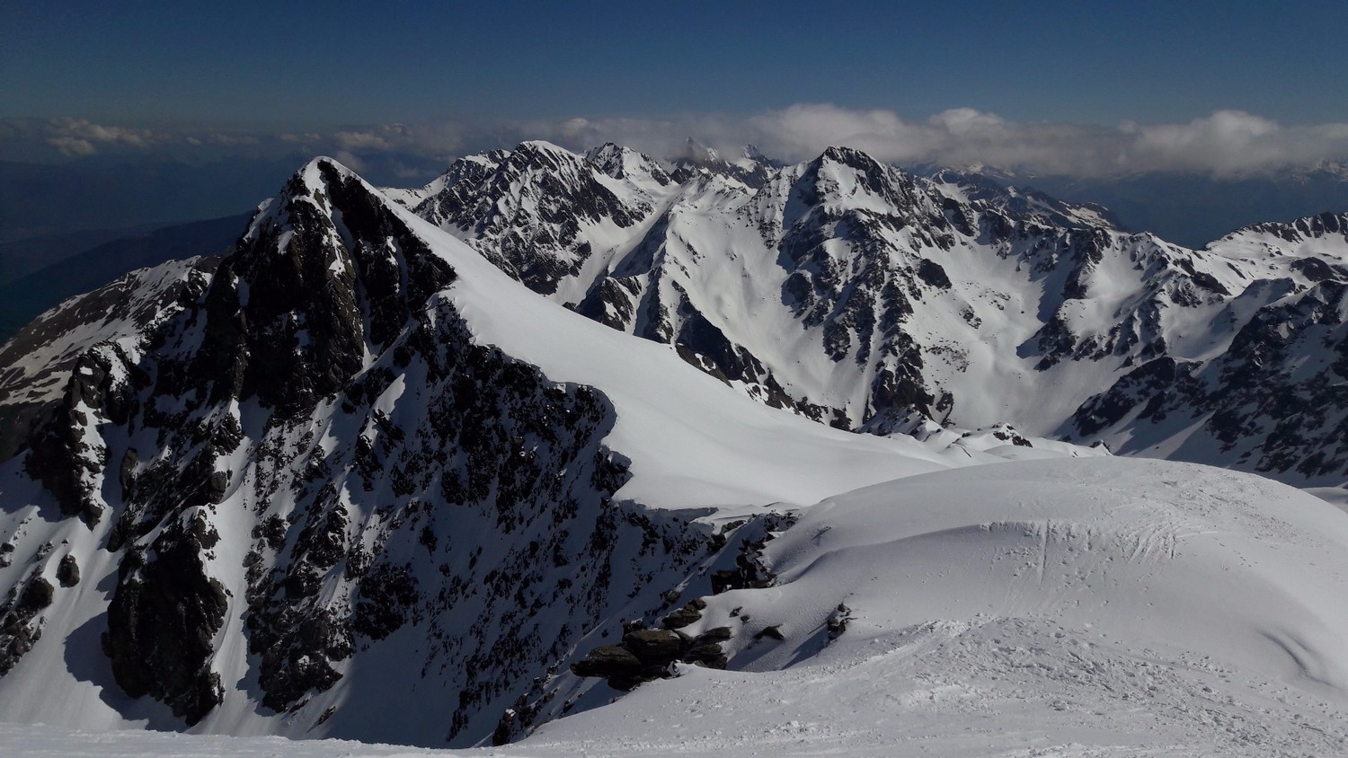 De Rocher Blanc, vers le NE