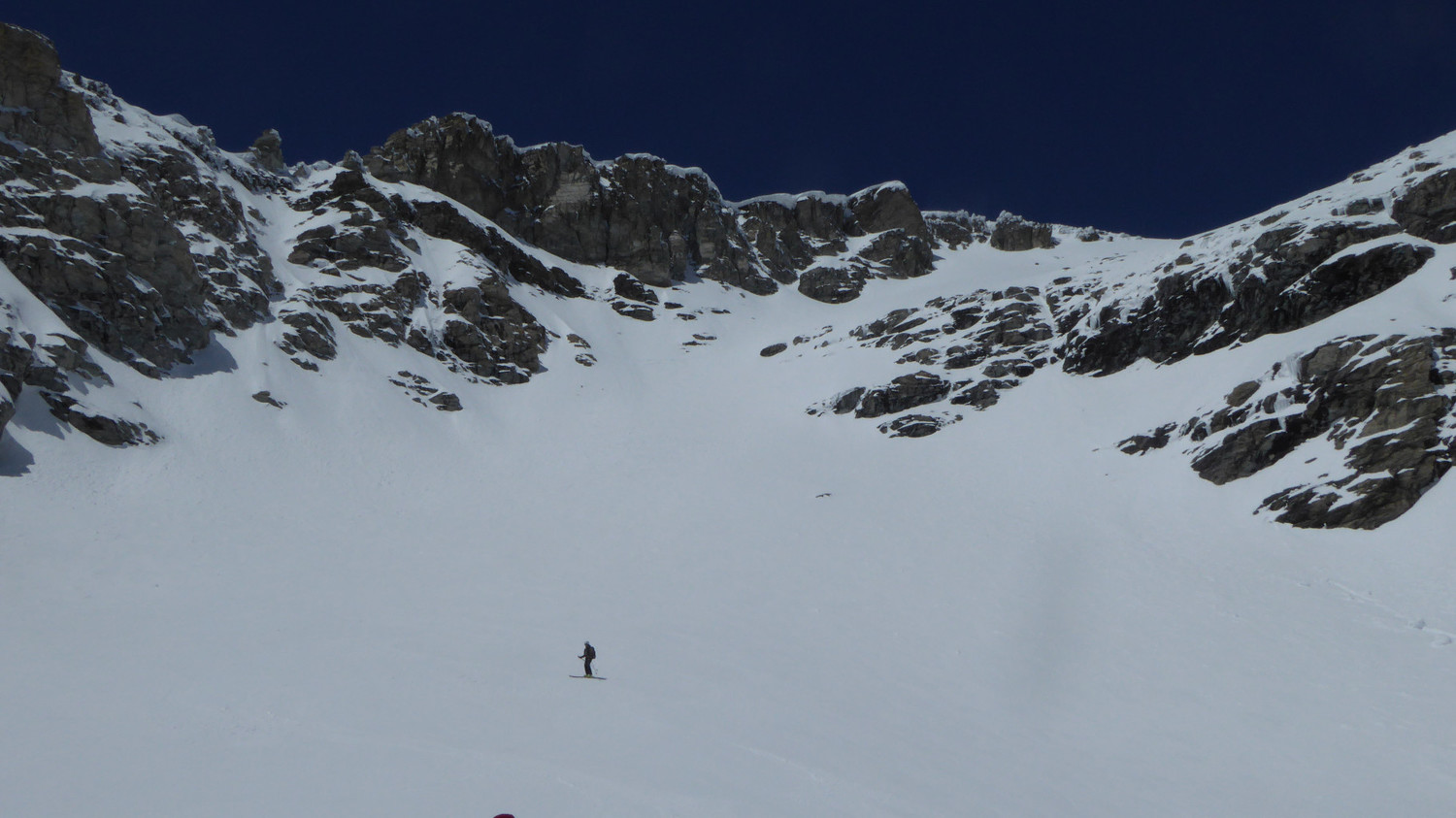 Descente SE versant italien