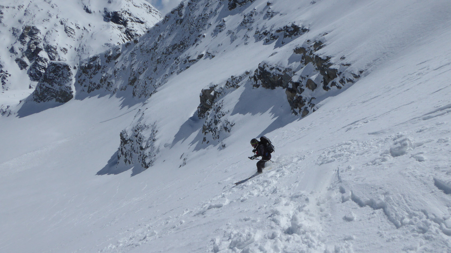 Dans la descente du glacier d'Ambin