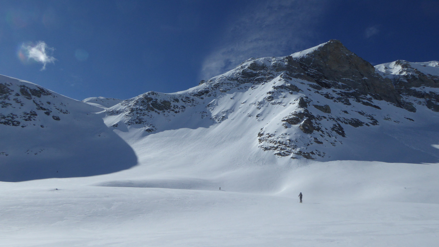 En montant vers la Pointe Sommeiller