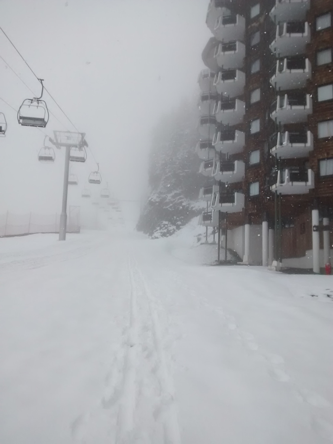 Chutes de neige au retour