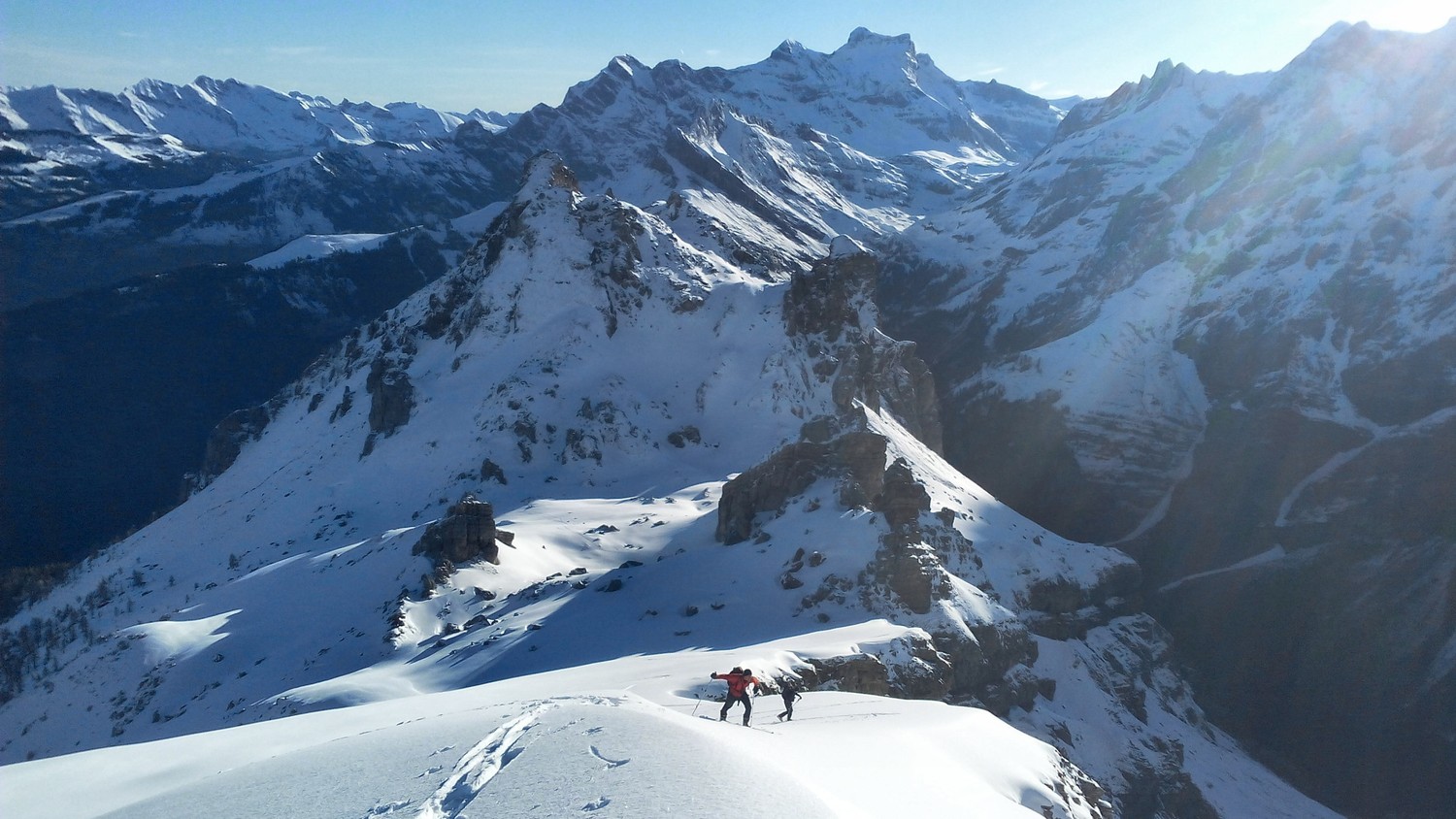 Arrivée au sommet