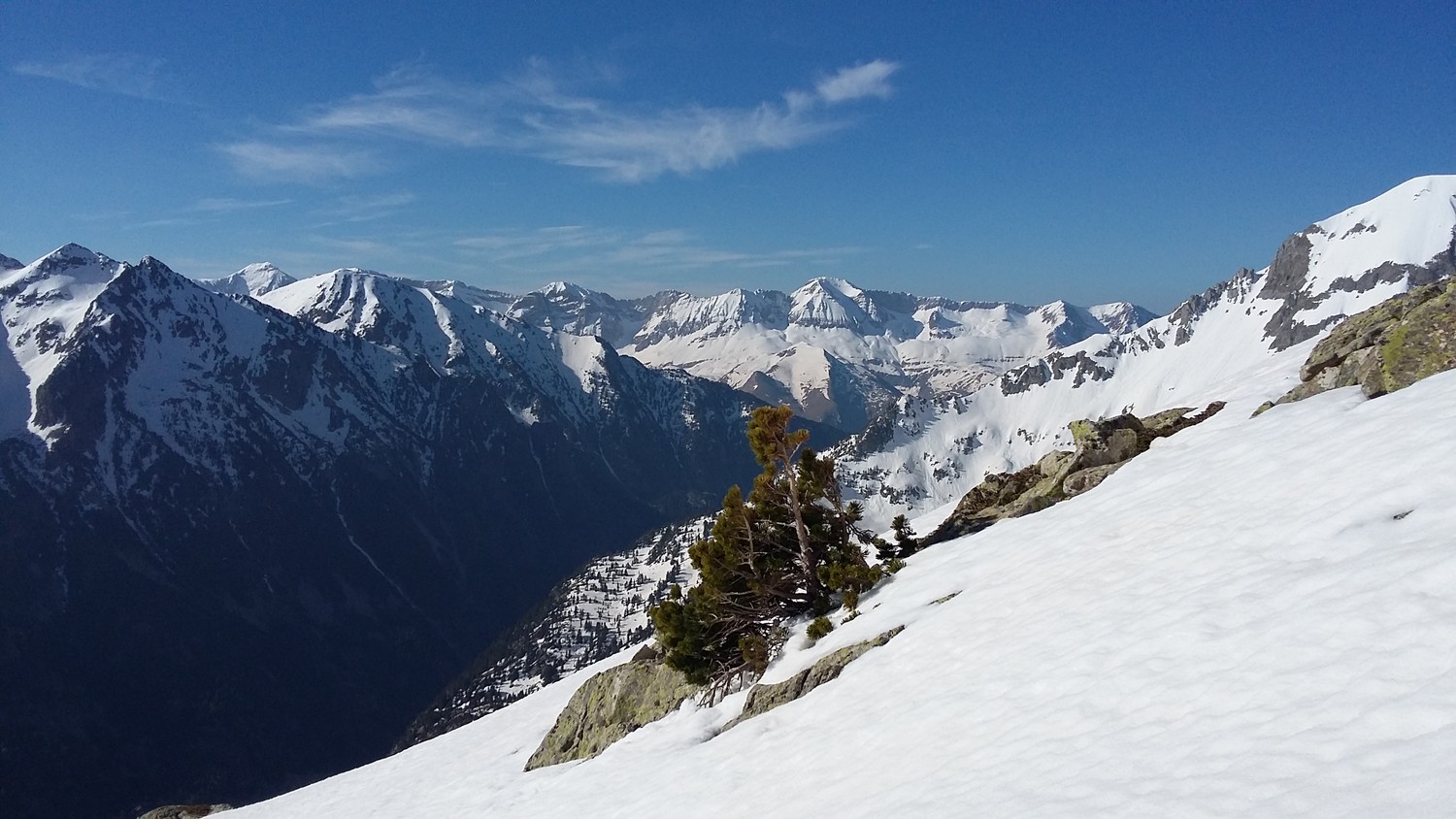 Juste apres avoir chaussé les skis