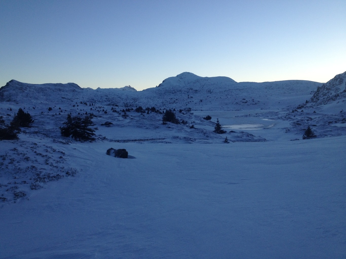 lumière du matin au lac Fourchu