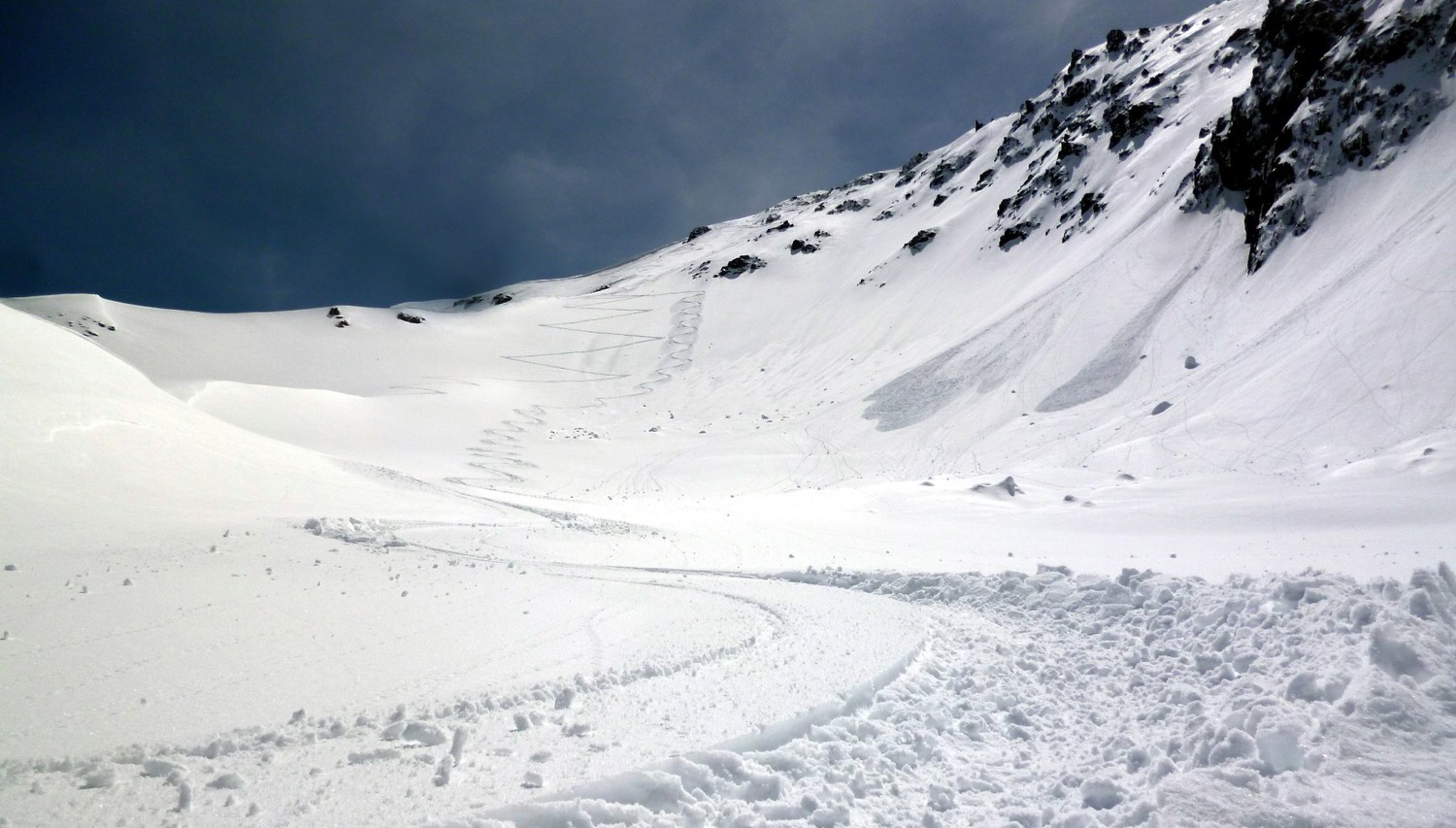 A la descente sous le sommet