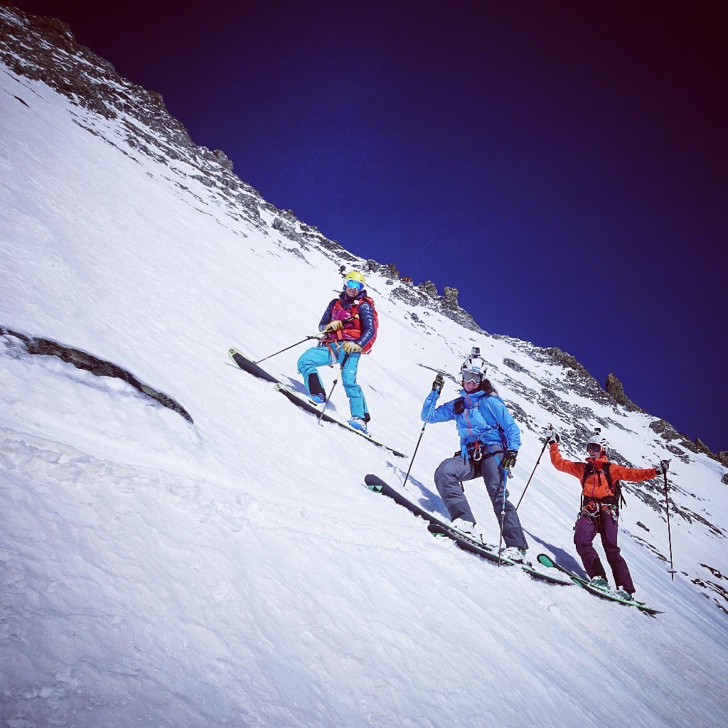 Lorraine Huber, Melissa Presslaber et moi-meme dans la face CP Giula Monego
