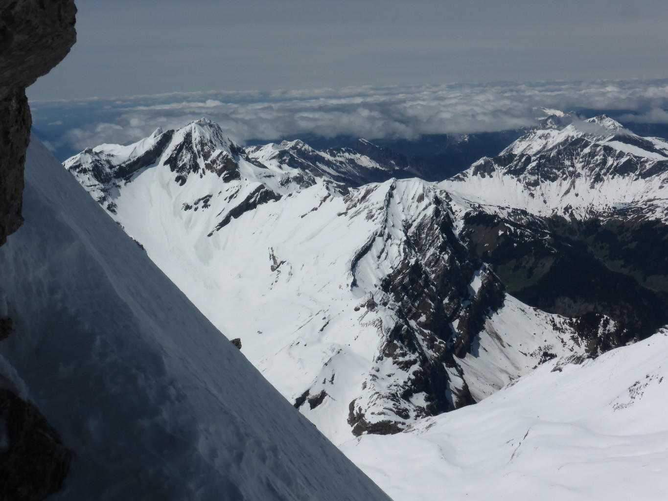 Belles condi sur la Dent de Barme...