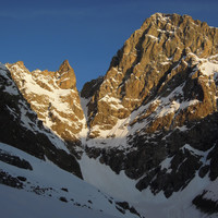 Le col des Avalanches et la face S de la Barre des Ecrins
