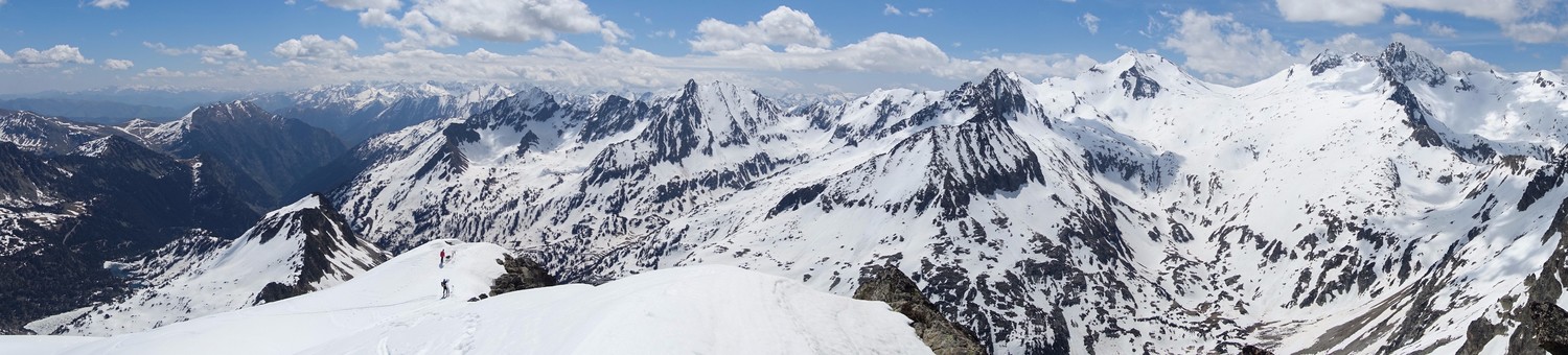 état des lieux côté Campbieil depuis la crête des Laquettes