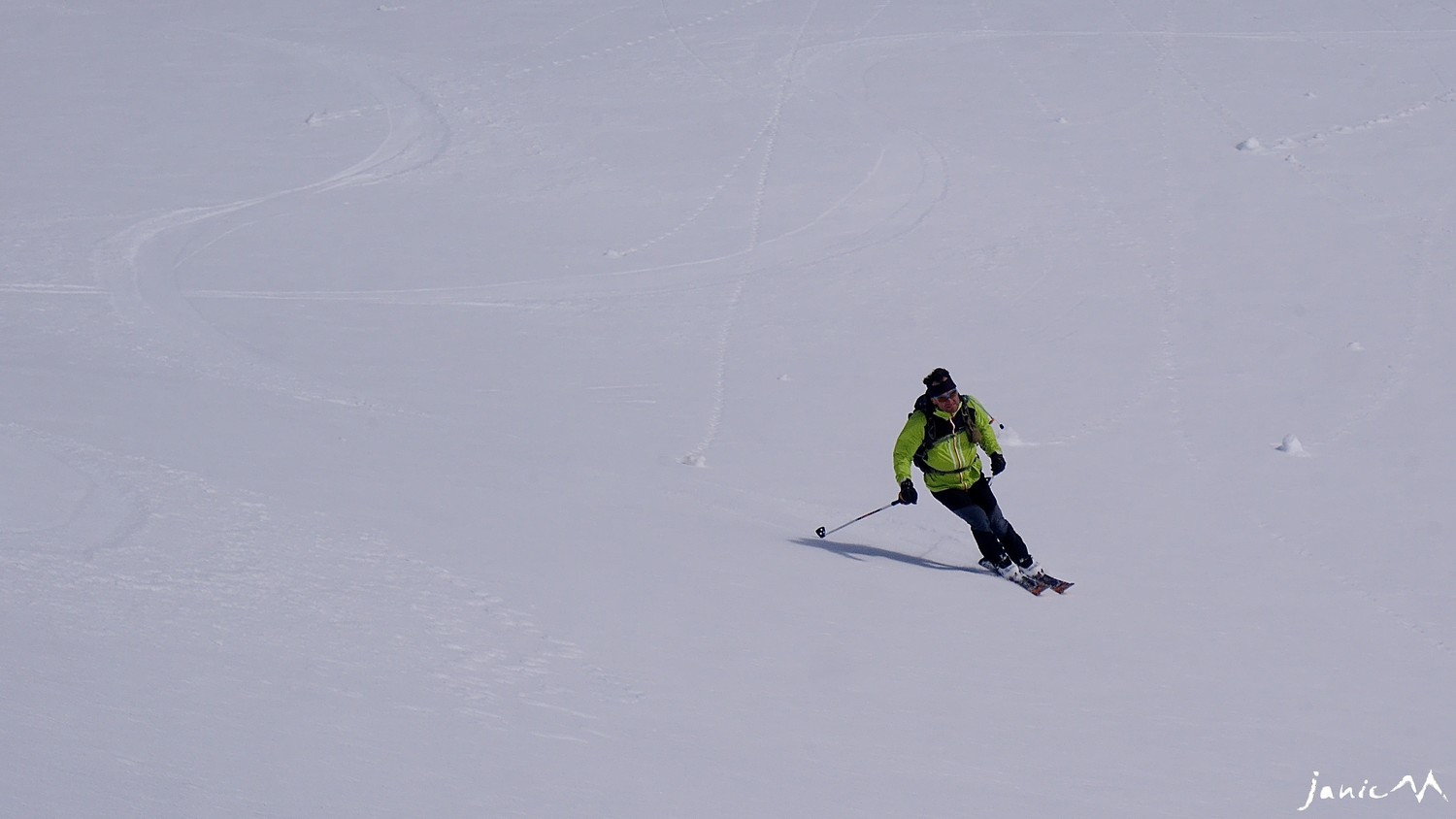 Descente sous le sommet