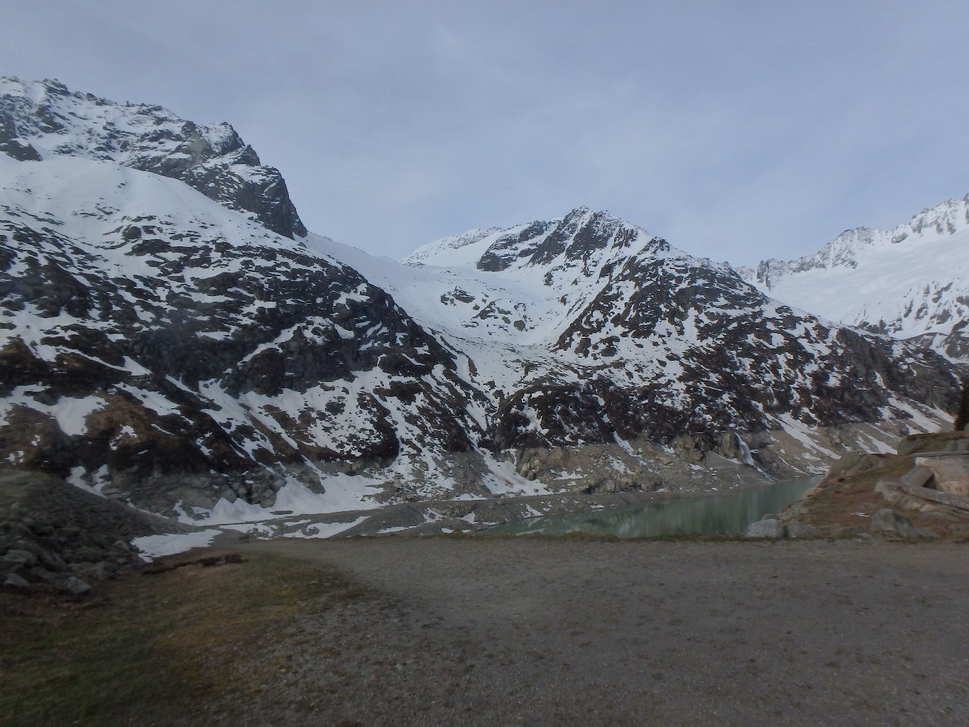 départ et vue sur le chemin d' été
