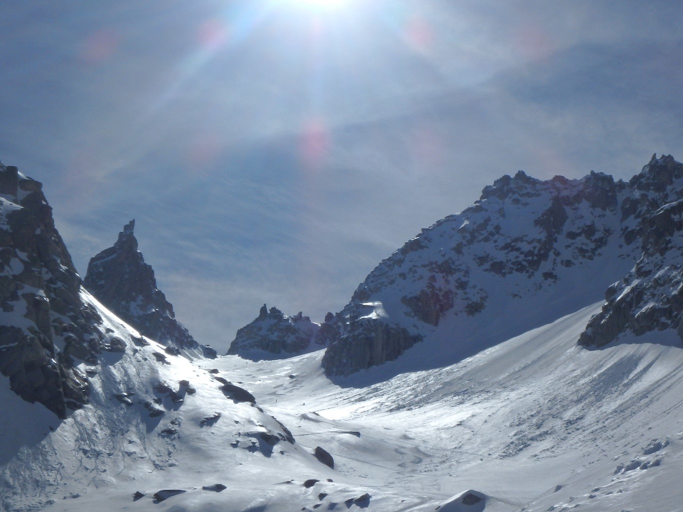 combe de montée, Mueterlishorn au milieu