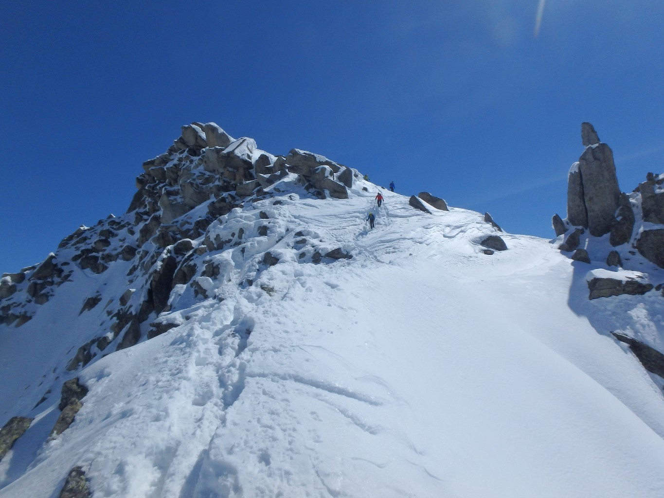 Arrivée au sommet