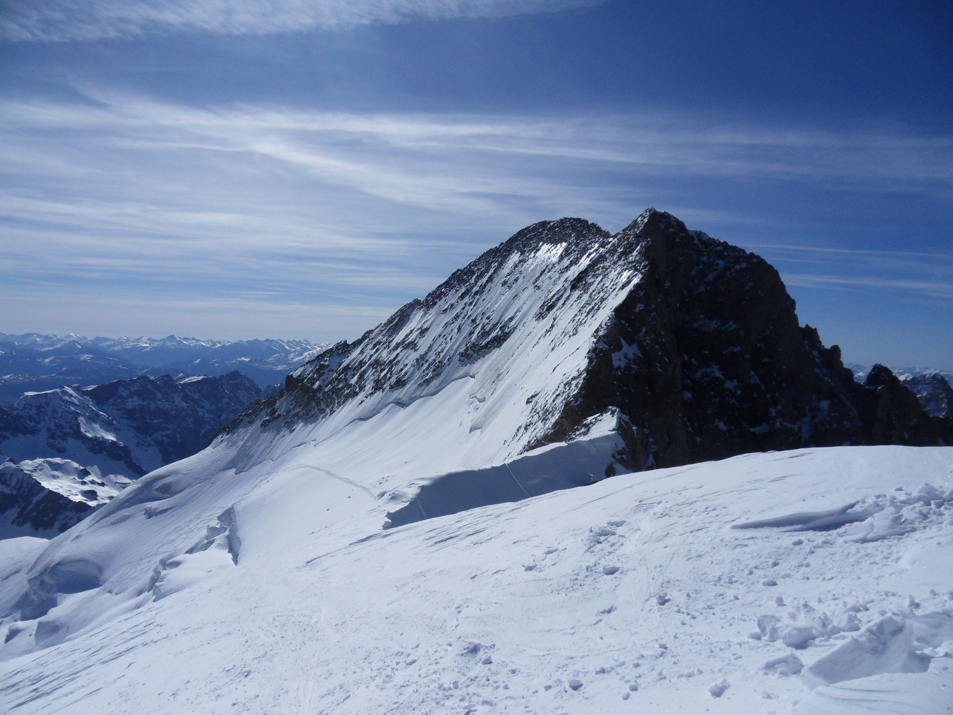 Dalla cima del Dome, la Barre