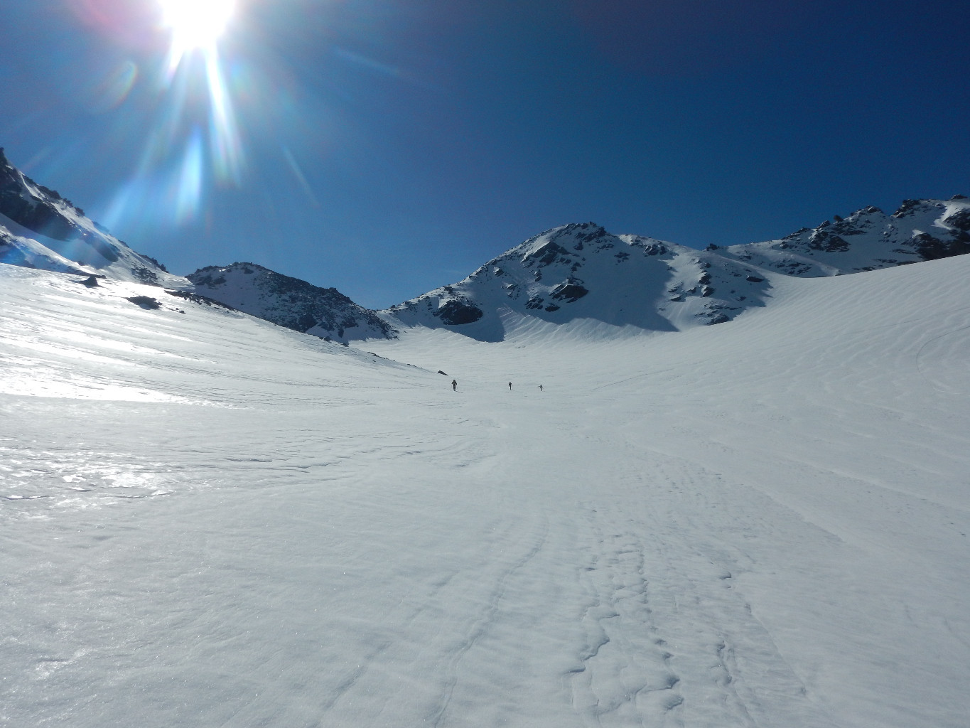 remontée au col de Pierre Lory