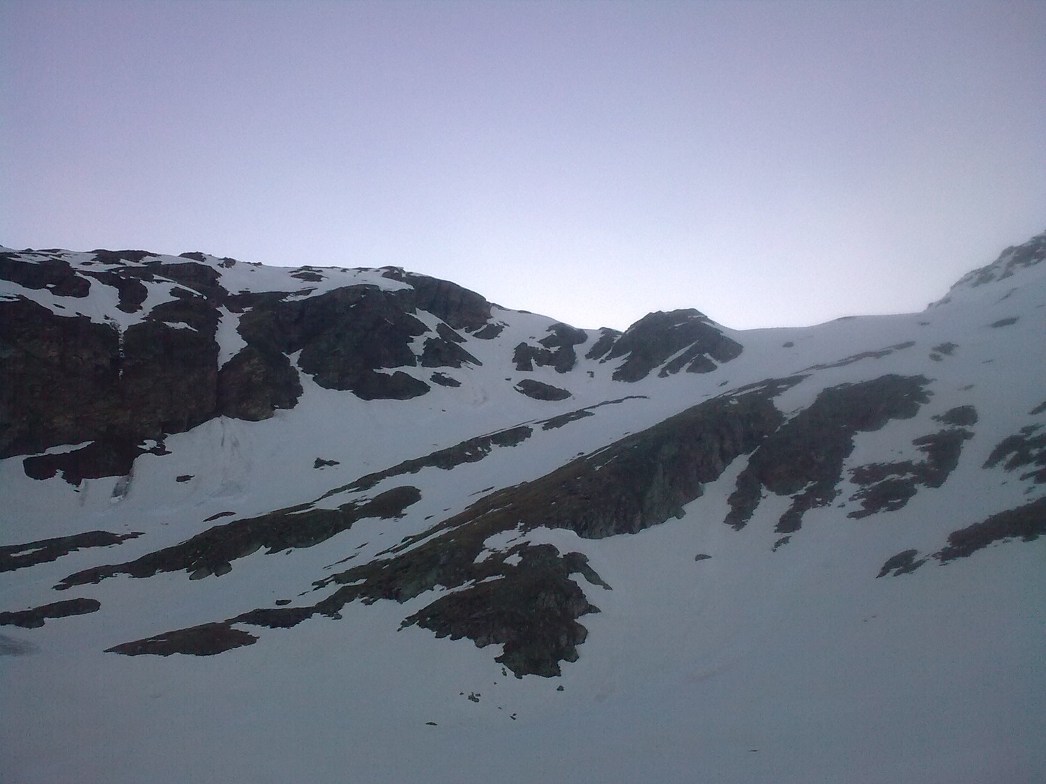 L raide vallon de départ.