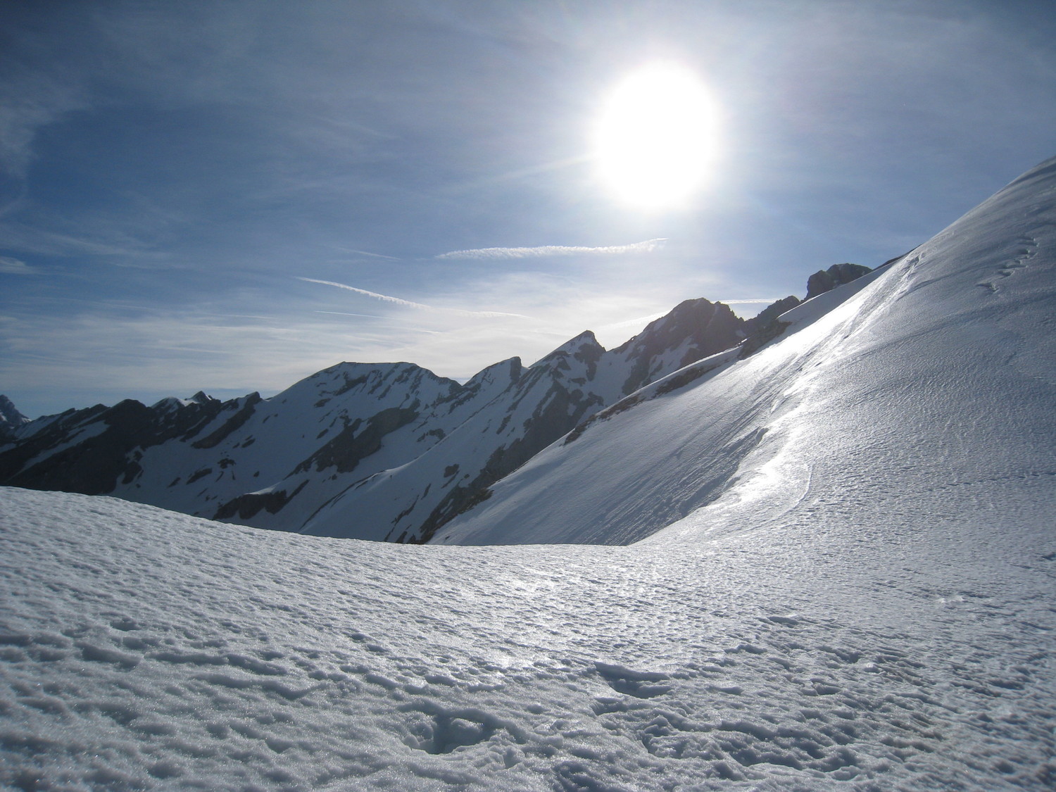 au col 2300m- Pte 2370m