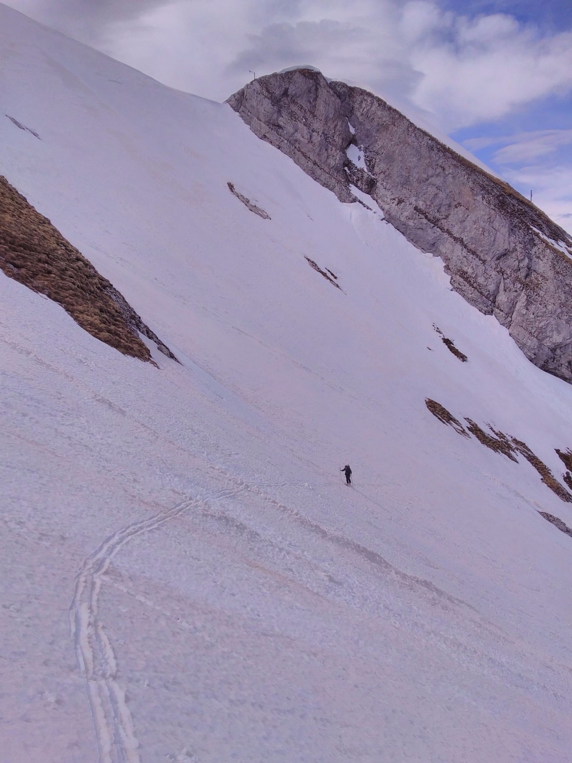 arrivée au col