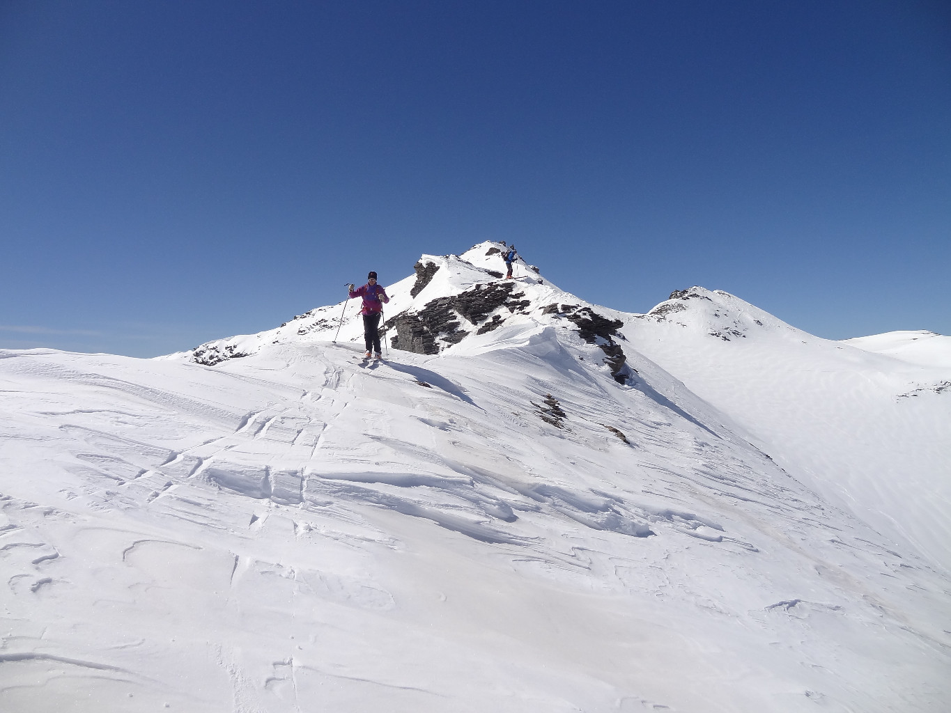 sur l'arête